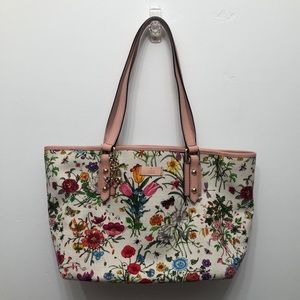GUCCI Botanical Flora Canvas Tote Bag – Vintage
